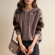 Margaux | Pull Capuche Texturé