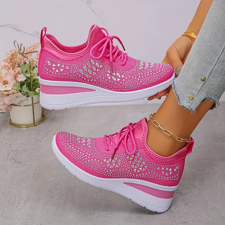 Zielka – Chaussures orthopédiques à la mode avec zircone cubique