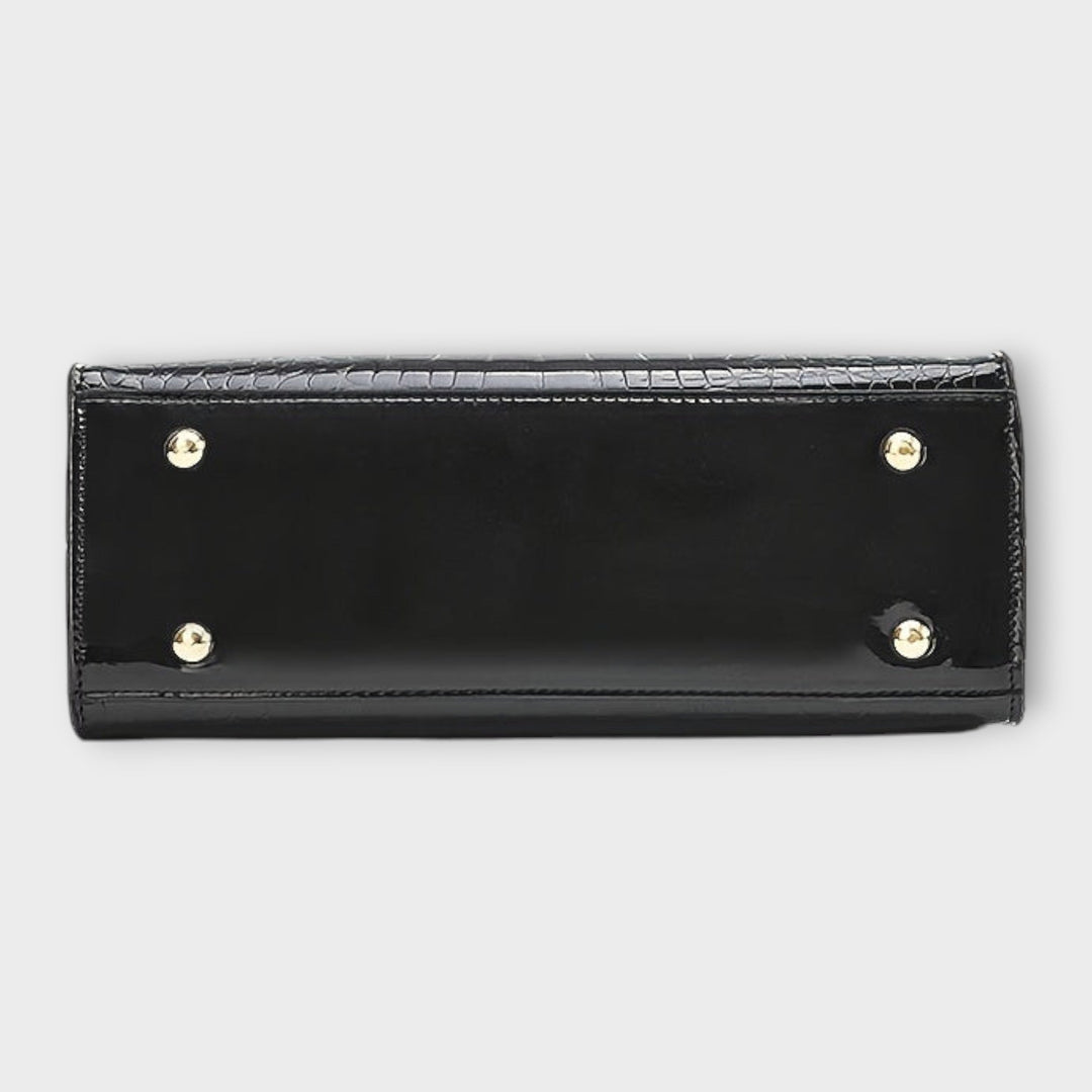 Ivalyne – Sac à main texture crocodile