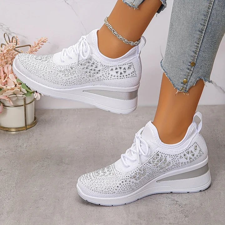 Zielka – Chaussures orthopédiques à la mode avec zircone cubique