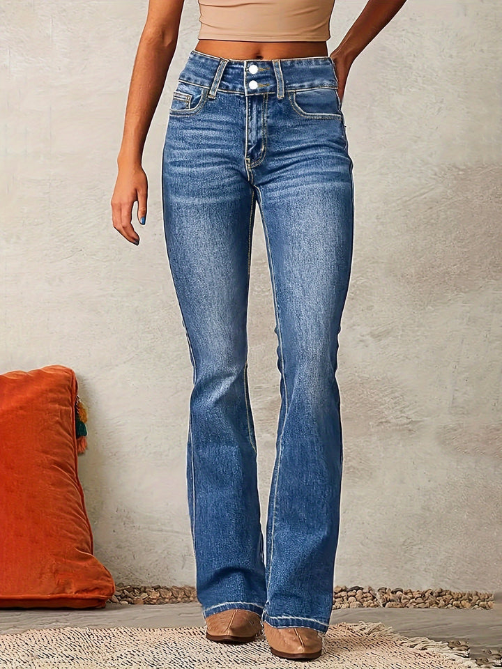 Gloria – Jean taille haute jambes évasées