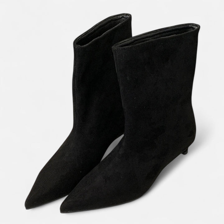 Ancienne Monde | Bottes vintage à talons bas avec une pointe