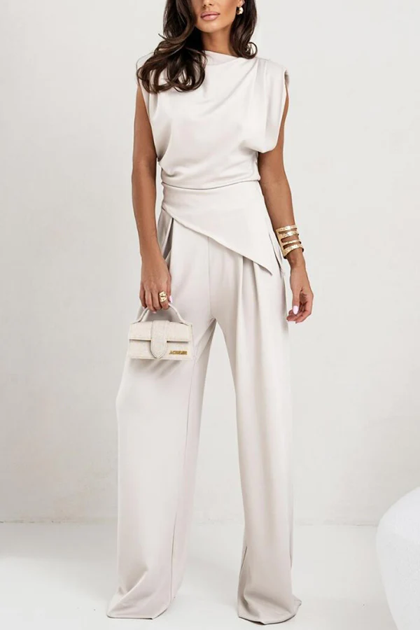 Czesława – Ensemble haut et pantalon élégant