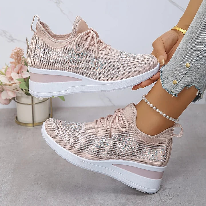 Zielka – Chaussures orthopédiques à la mode avec zircone cubique