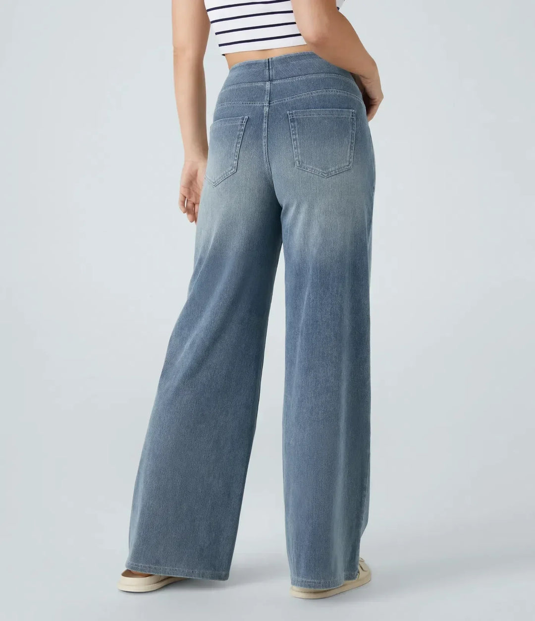 Wszemiła – Pantalon taille haute confortable