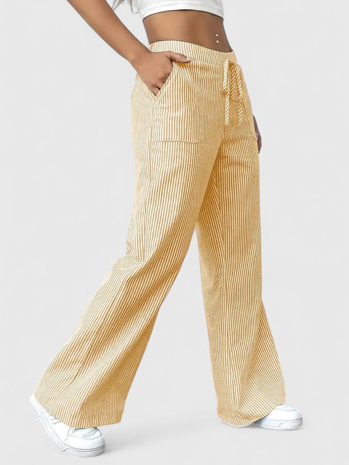 Sivina – Pantalon large aéré avec poches