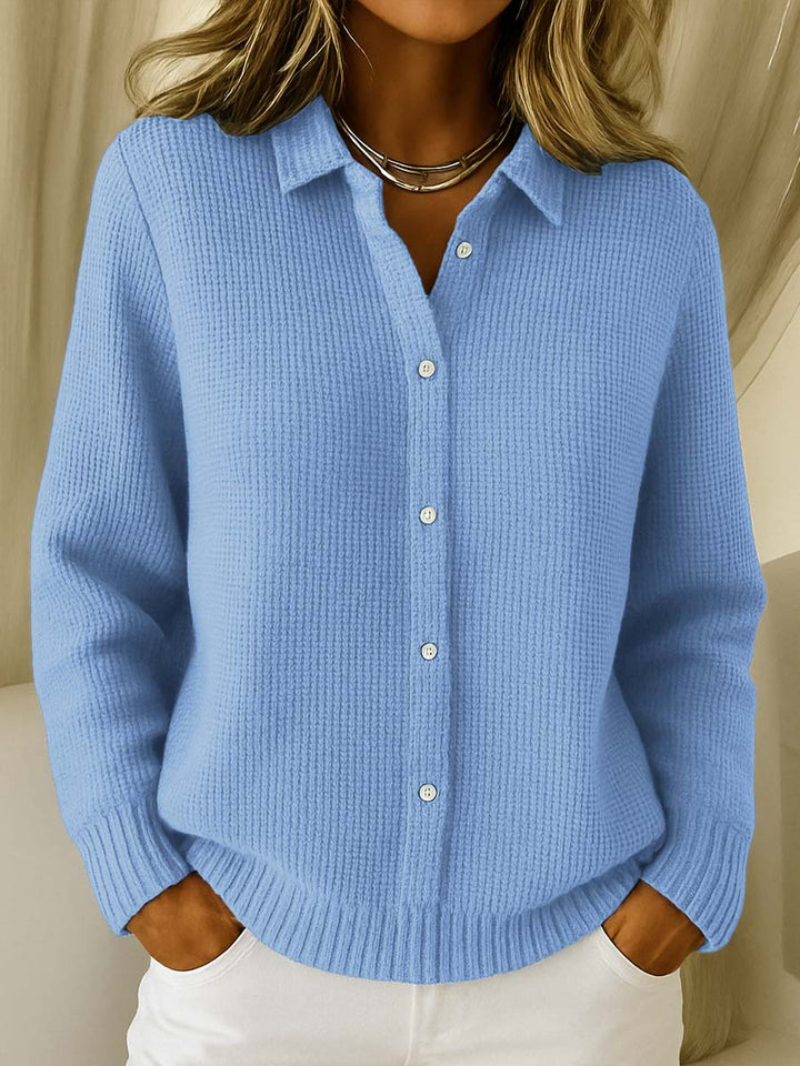 Maribella – Cardigan élégant avec col et manches longues