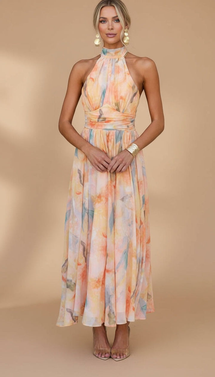 Ava™ | Robe longue imprimée