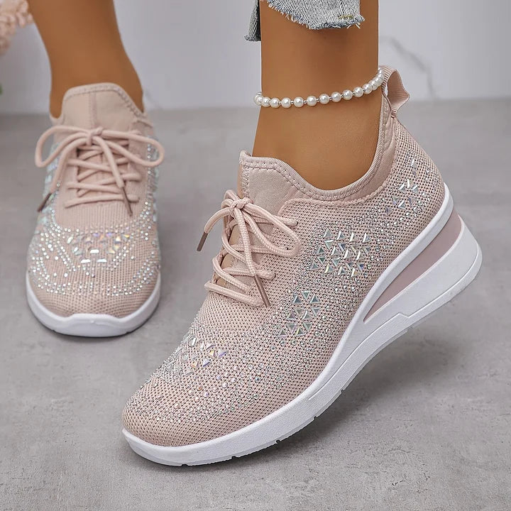 Zielka – Chaussures orthopédiques à la mode avec zircone cubique