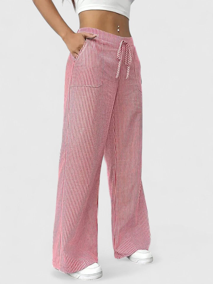 Sivina – Pantalon large aéré avec poches