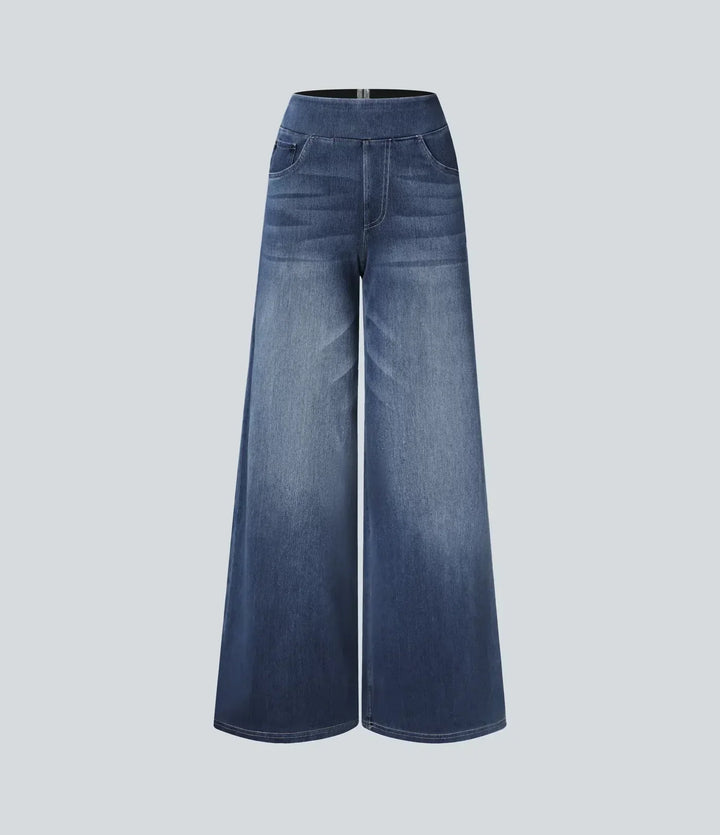 Wszemiła – Pantalon taille haute confortable