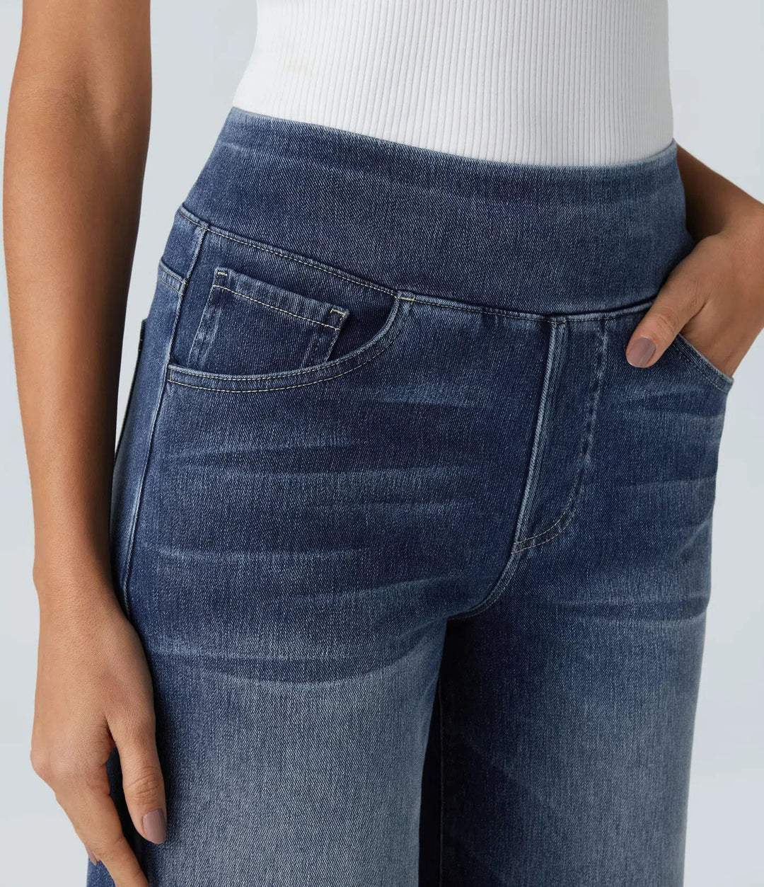 Wszemiła – Pantalon taille haute confortable