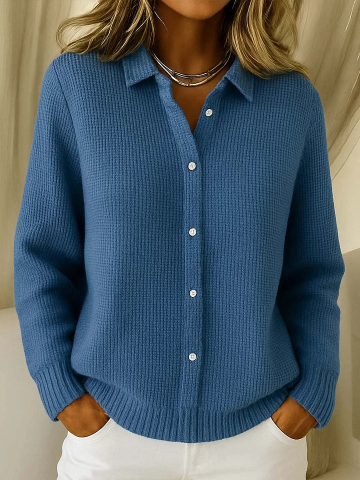 Maribella – Cardigan élégant avec col et manches longues