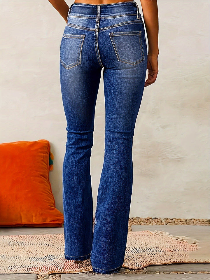 Gloria – Jean taille haute jambes évasées