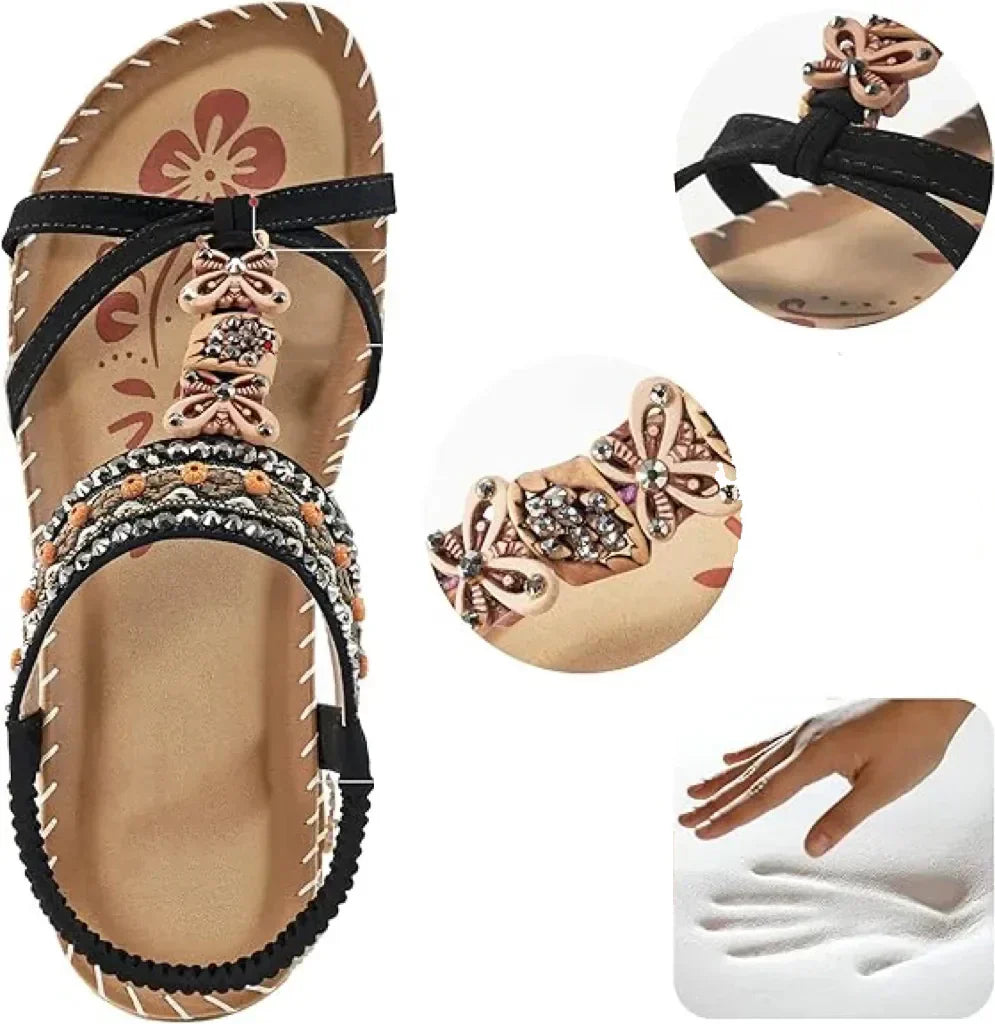 Alivira – Sandales orthopédiques vegan Comfort+ avec plateforme
