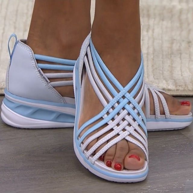 Jesina – Sandales orthopédiques à ressorts avec mousse à mémoire de forme et soutien de la voûte plantaire