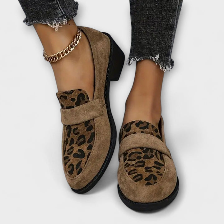 Joanna - Chaussures pour femmes élégantes à imprimé léopard