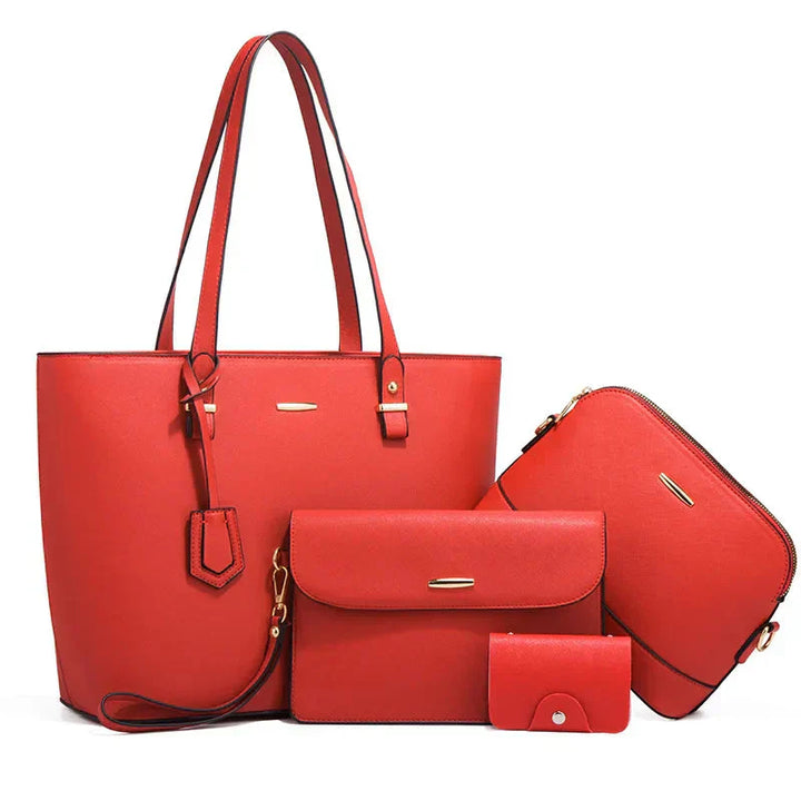 Eleonora - Ensemble 3 pièces : sac à main et sac bandoulière en cuir