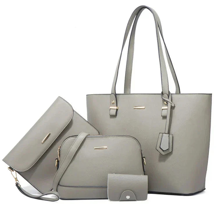 Eleonora - Ensemble 3 pièces : sac à main et sac bandoulière en cuir