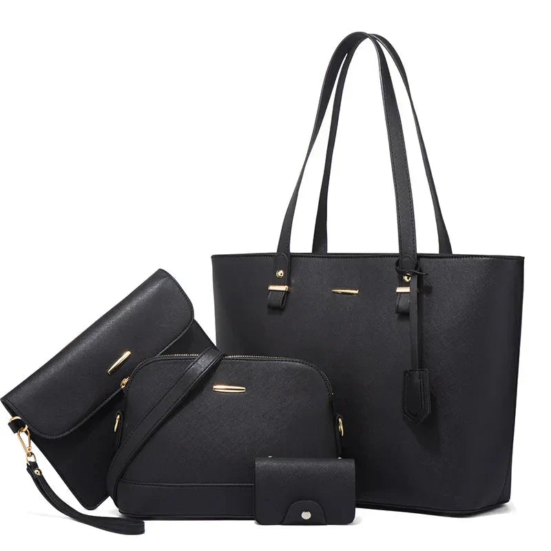 Eleonora - Ensemble 3 pièces : sac à main et sac bandoulière en cuir