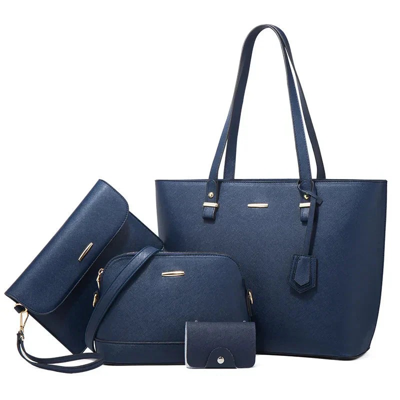 Eleonora - Ensemble 3 pièces : sac à main et sac bandoulière en cuir