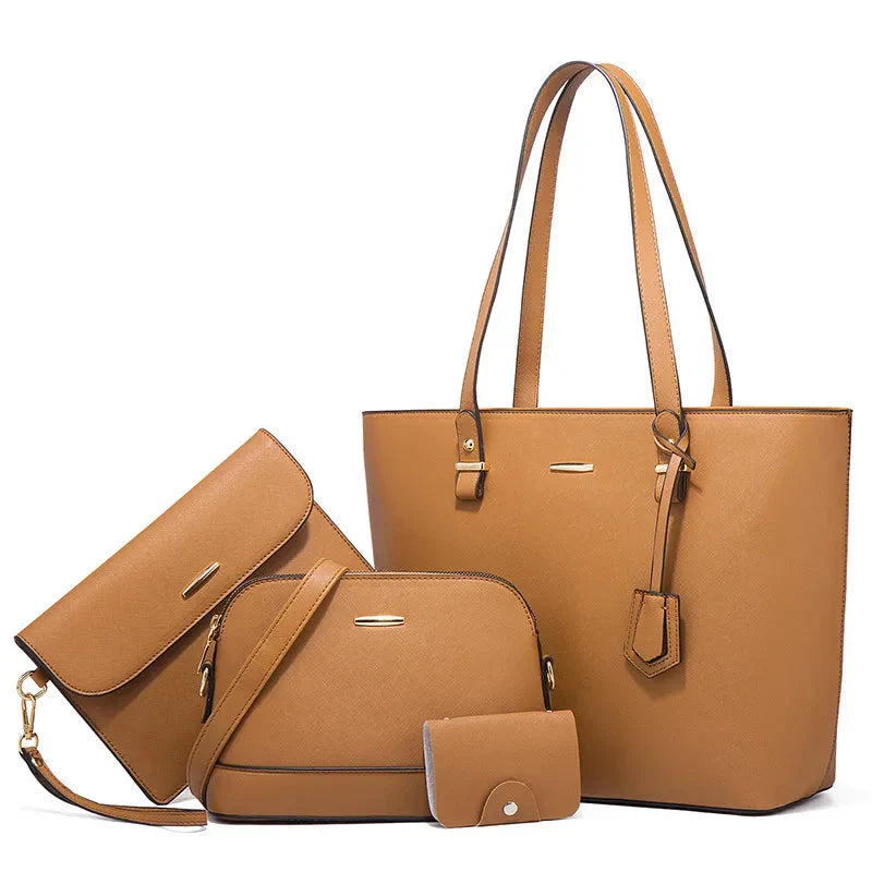 Eleonora - Ensemble 3 pièces : sac à main et sac bandoulière en cuir