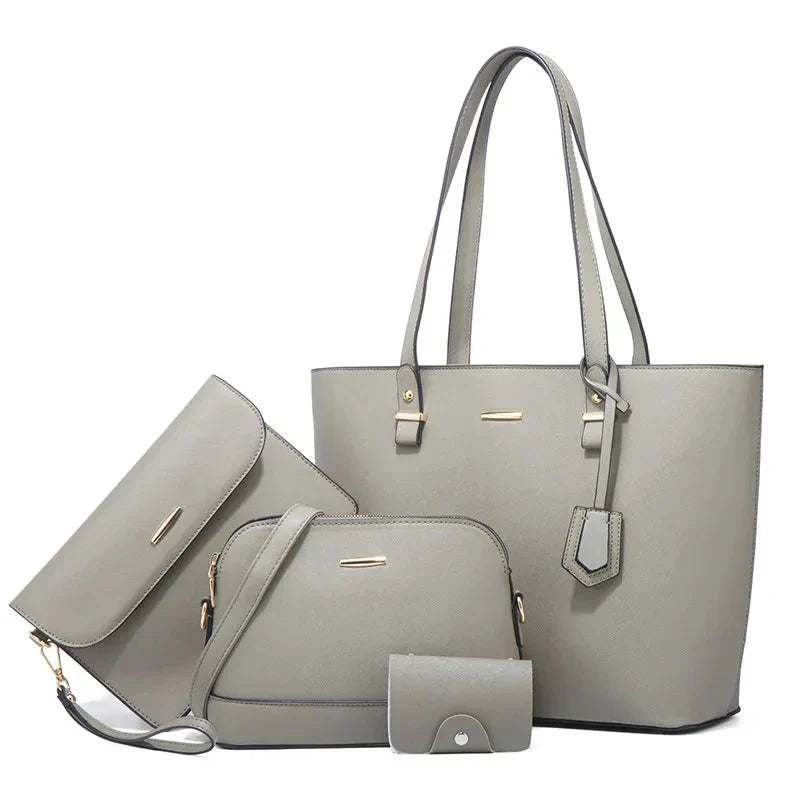 Eleonora - Ensemble 3 pièces : sac à main et sac bandoulière en cuir