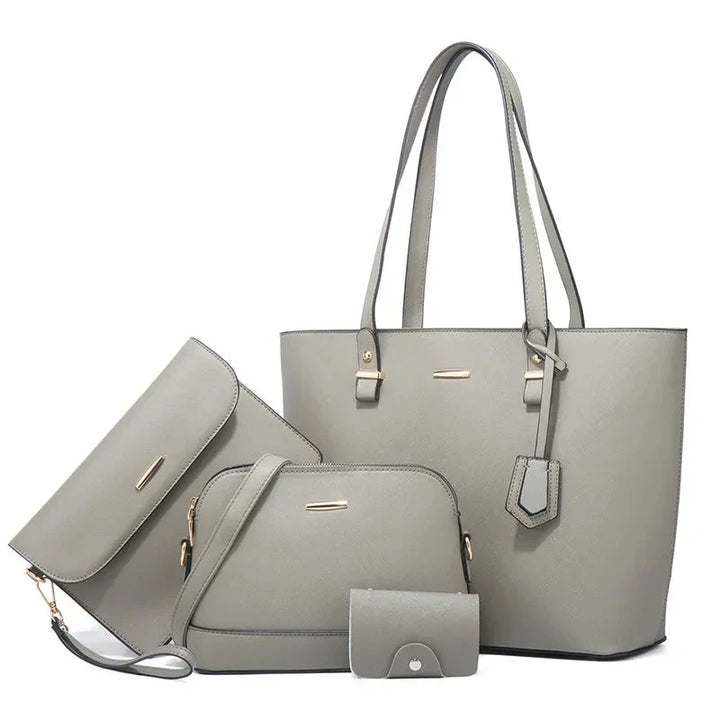 Eleonora - Ensemble 3 pièces : sac à main et sac bandoulière en cuir