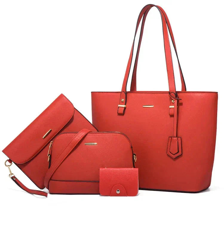 Eleonora - Ensemble 3 pièces : sac à main et sac bandoulière en cuir