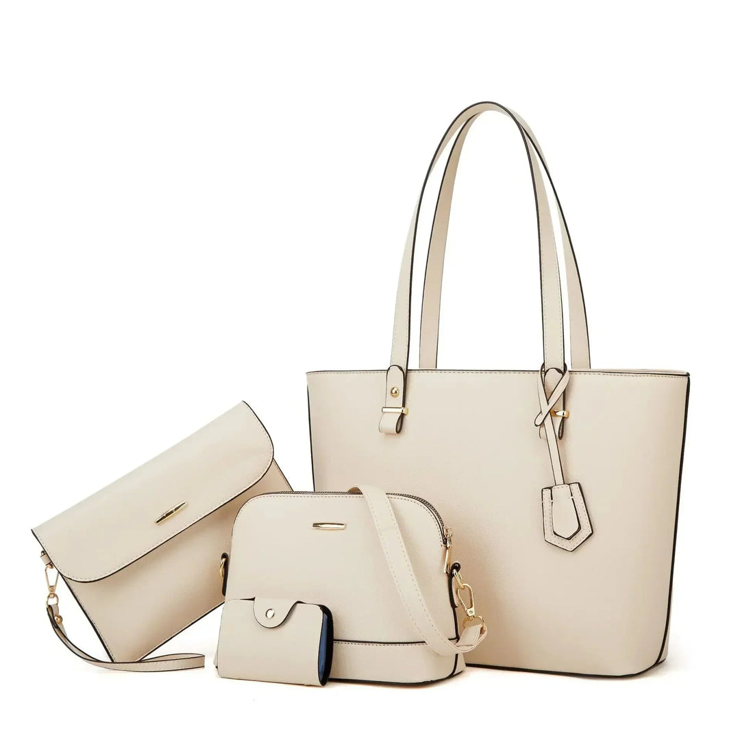 Eleonora - Ensemble 3 pièces : sac à main et sac bandoulière en cuir