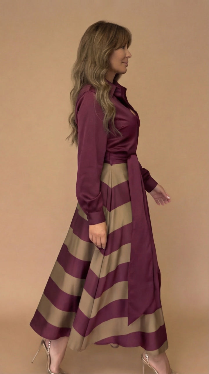 Mila™ | Robe longue rayée