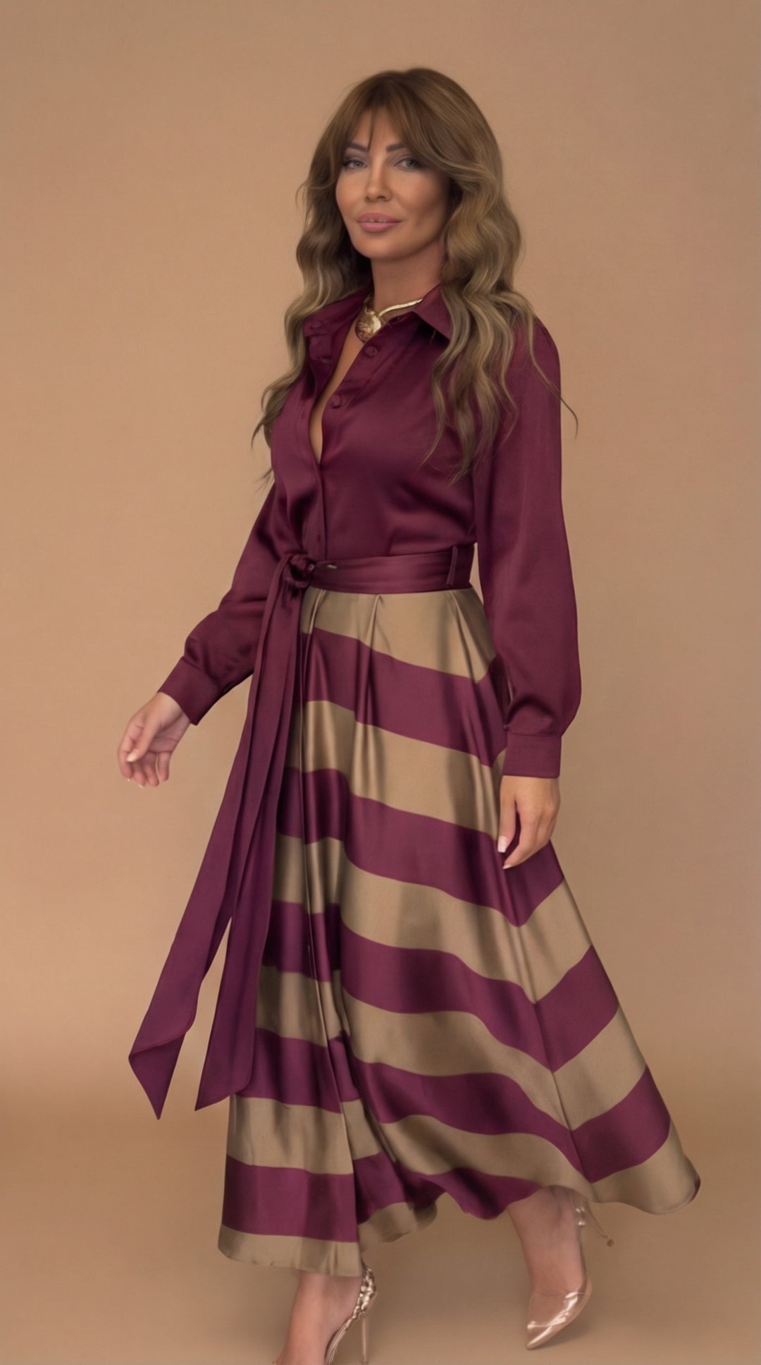 Mila™ | Robe longue rayée