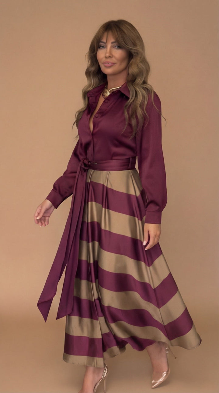 Mila™ | Robe longue rayée