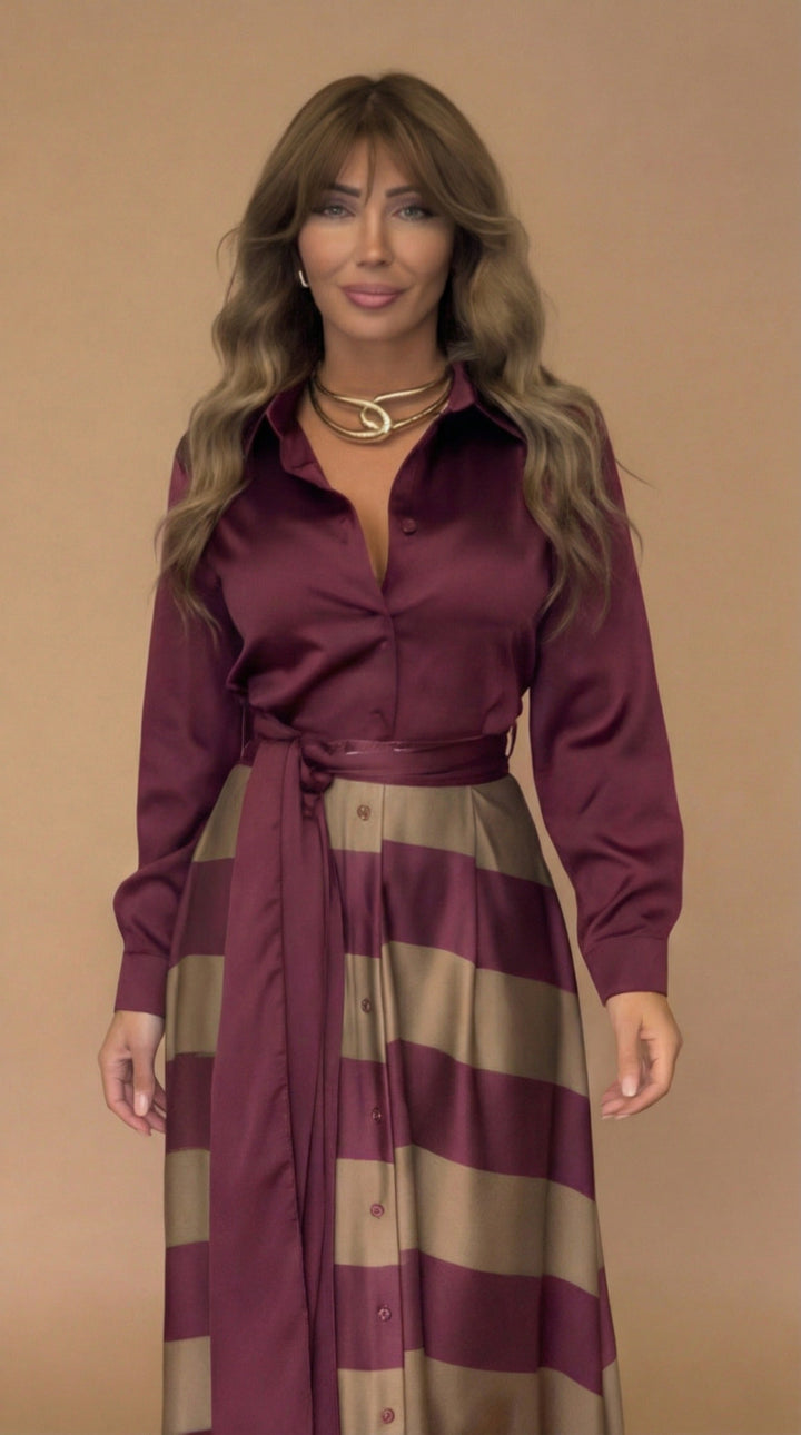 Mila™ | Robe longue rayée
