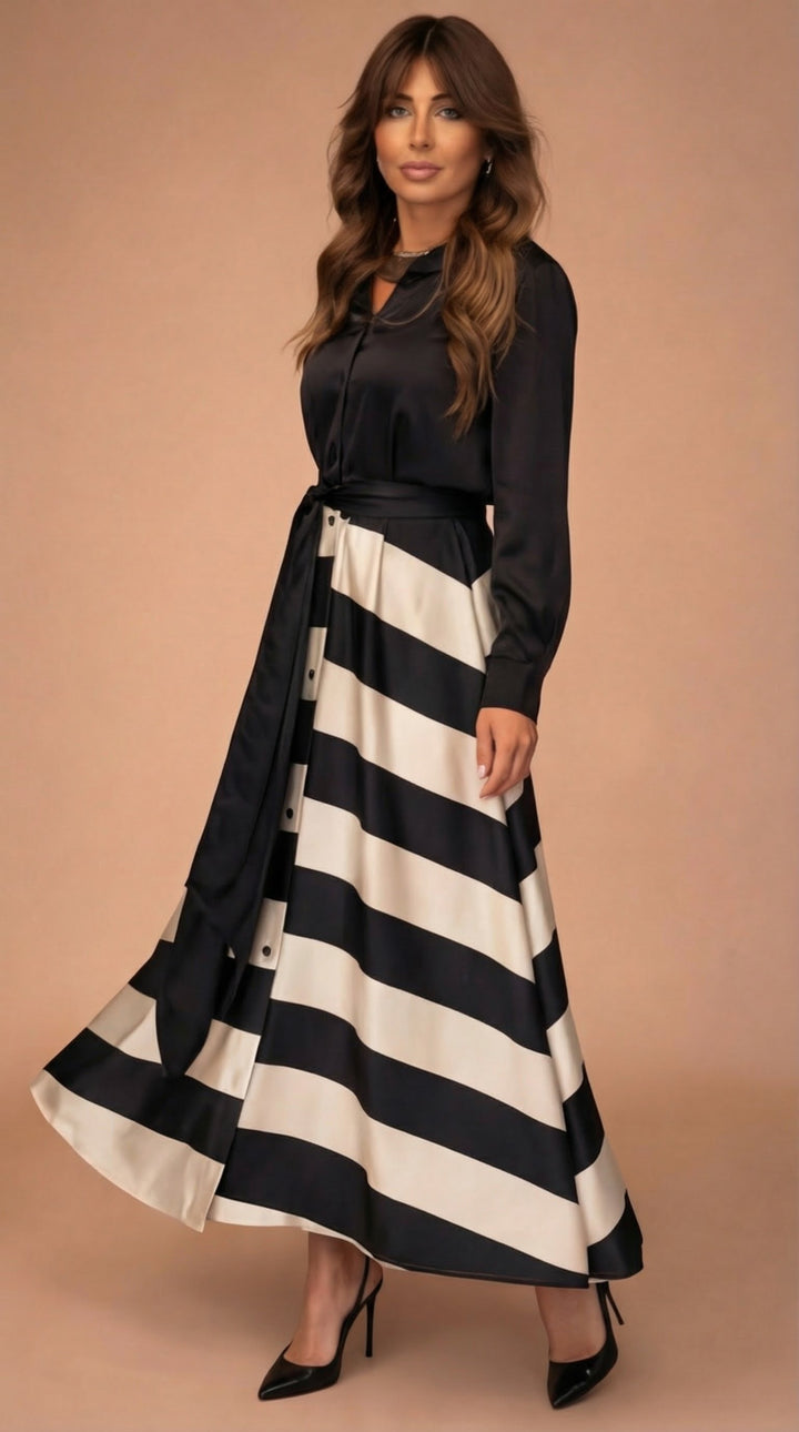 Mila™ | Robe longue rayée