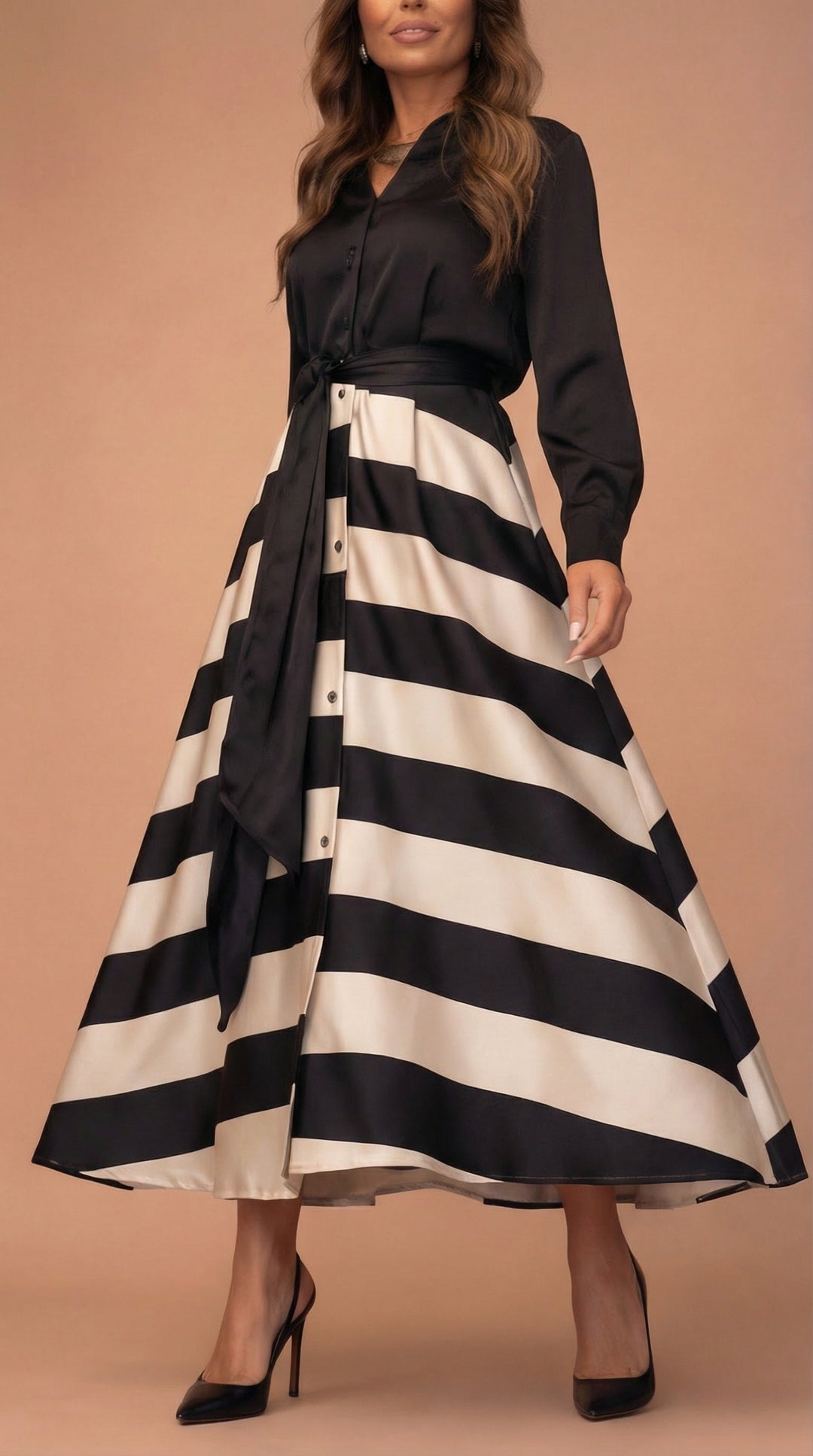 Mila™ | Robe longue rayée