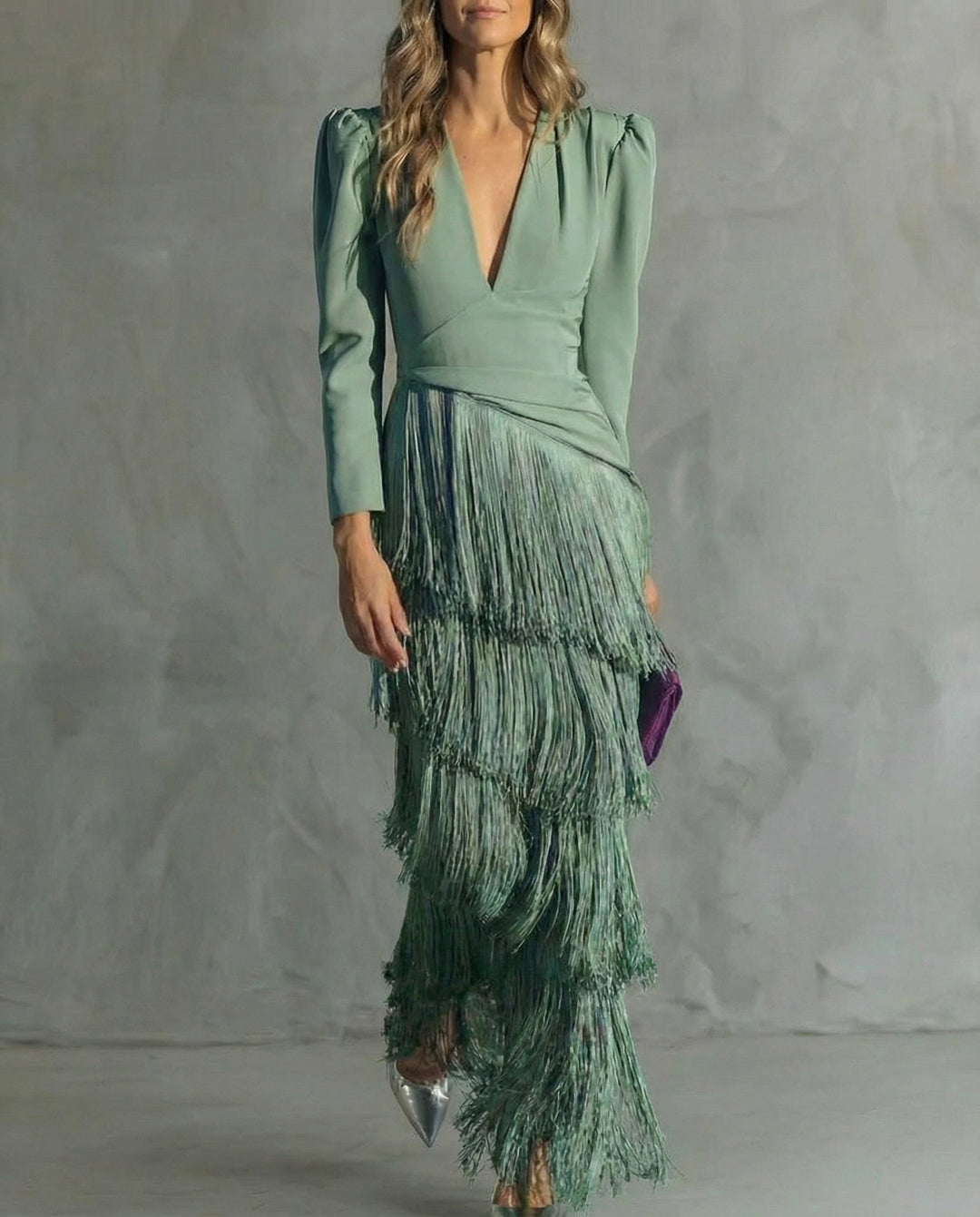 Clara™ | Robe mi-longue élégante à franges