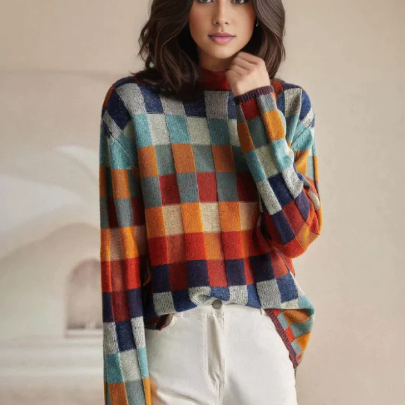 Klementyna – Pull col roulé en laine