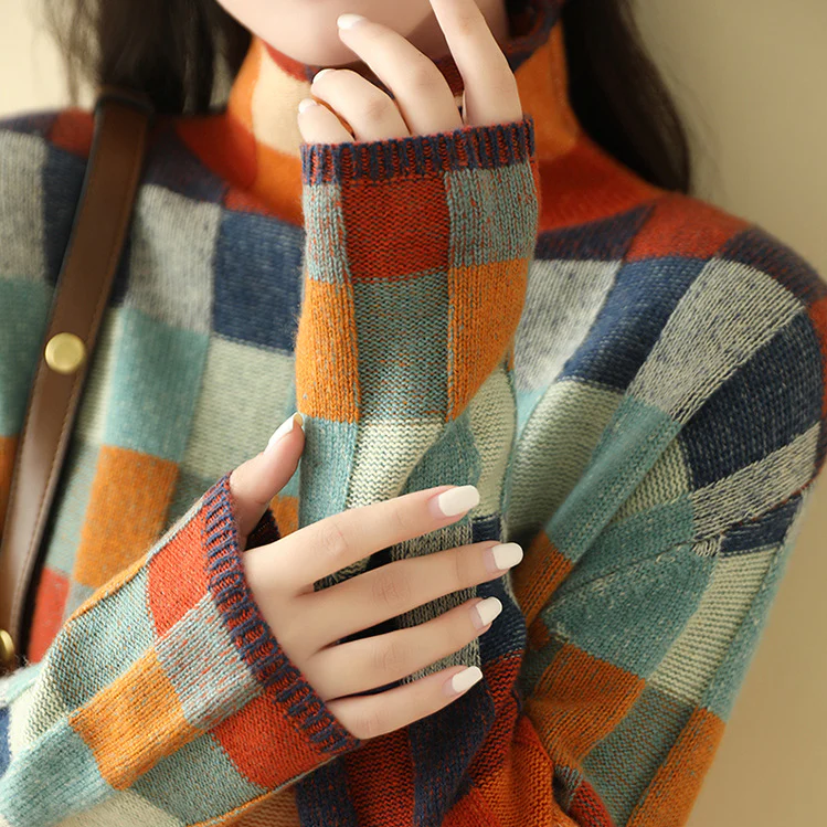 Klementyna – Pull col roulé en laine