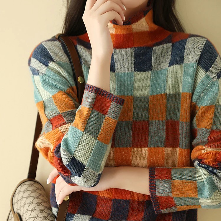 Klementyna – Pull col roulé en laine