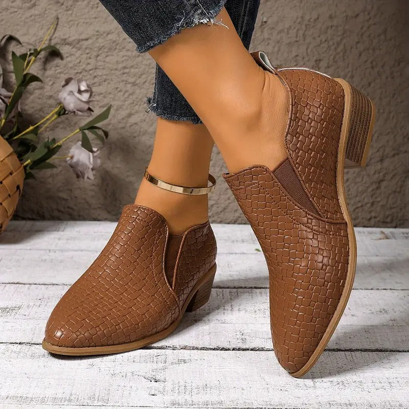 Zenona – Chaussures orthopédiques en cuir Oxford