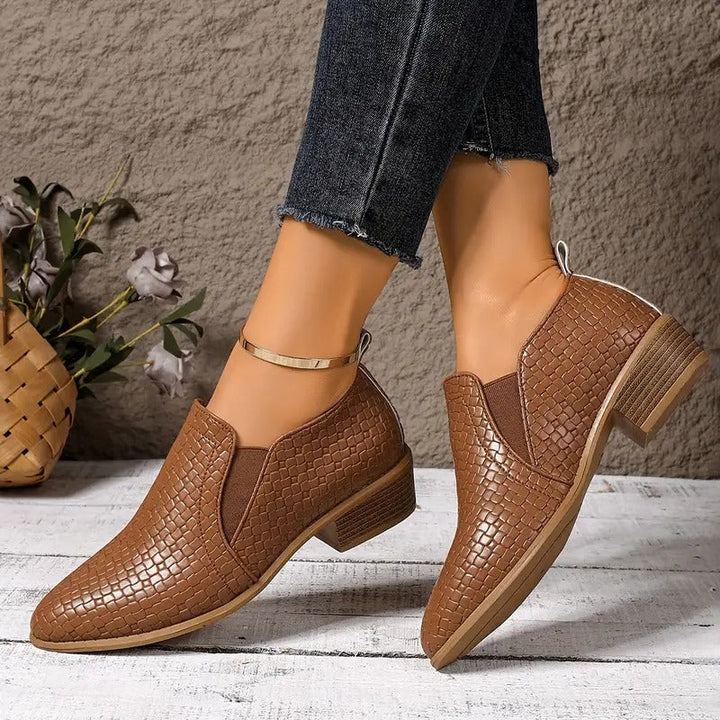 Zenona – Chaussures orthopédiques en cuir Oxford