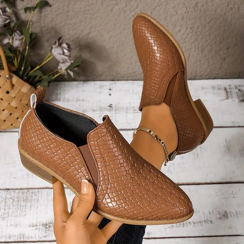 Zenona – Chaussures orthopédiques en cuir Oxford
