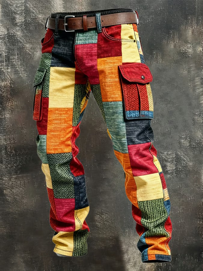 Brenvick – Pantalon cargo patchwork