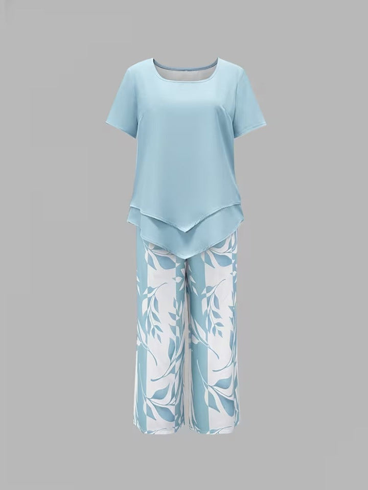 Arvessa™ | Ensemble deux pièces ample à motif feuilles