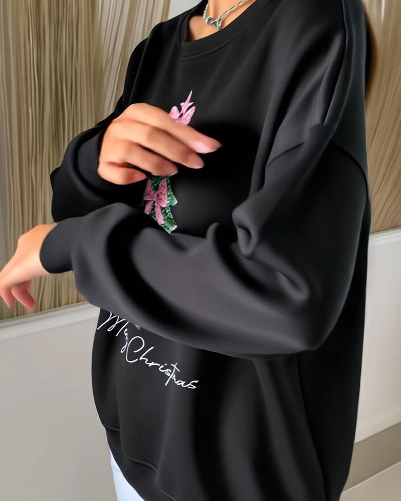 Jacenta - Sweat-shirt de Noël avec imprimé