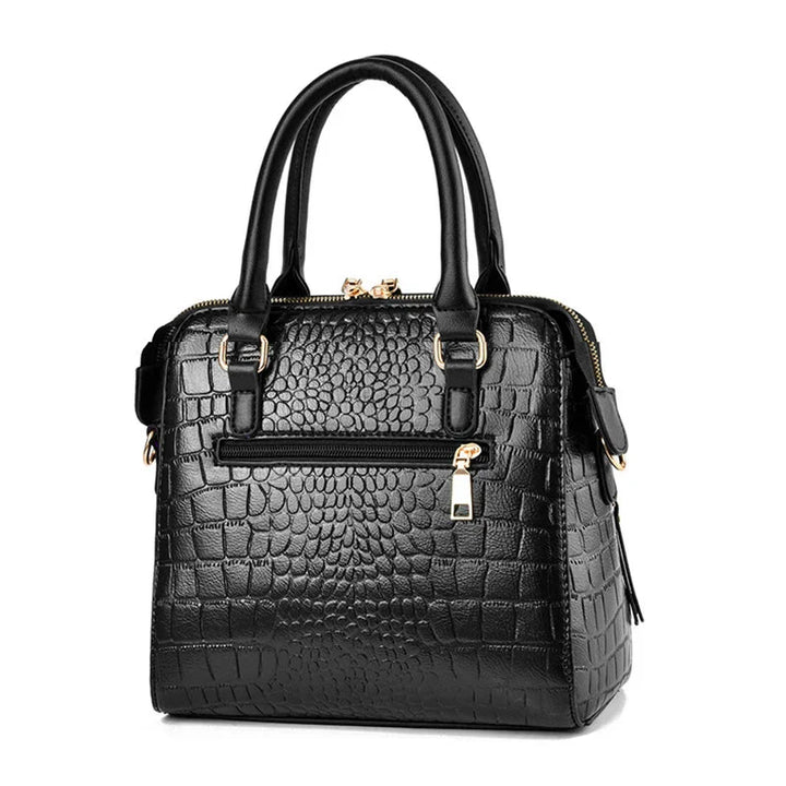 Jadwiga - Sac en cuir embossé crocodile