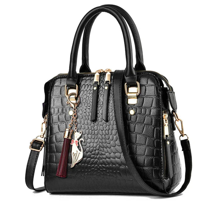Jadwiga - Sac en cuir embossé crocodile