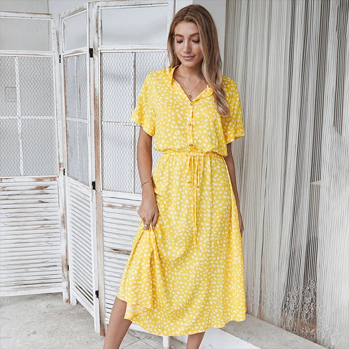 Bérénice | Robe Midi Imprimée