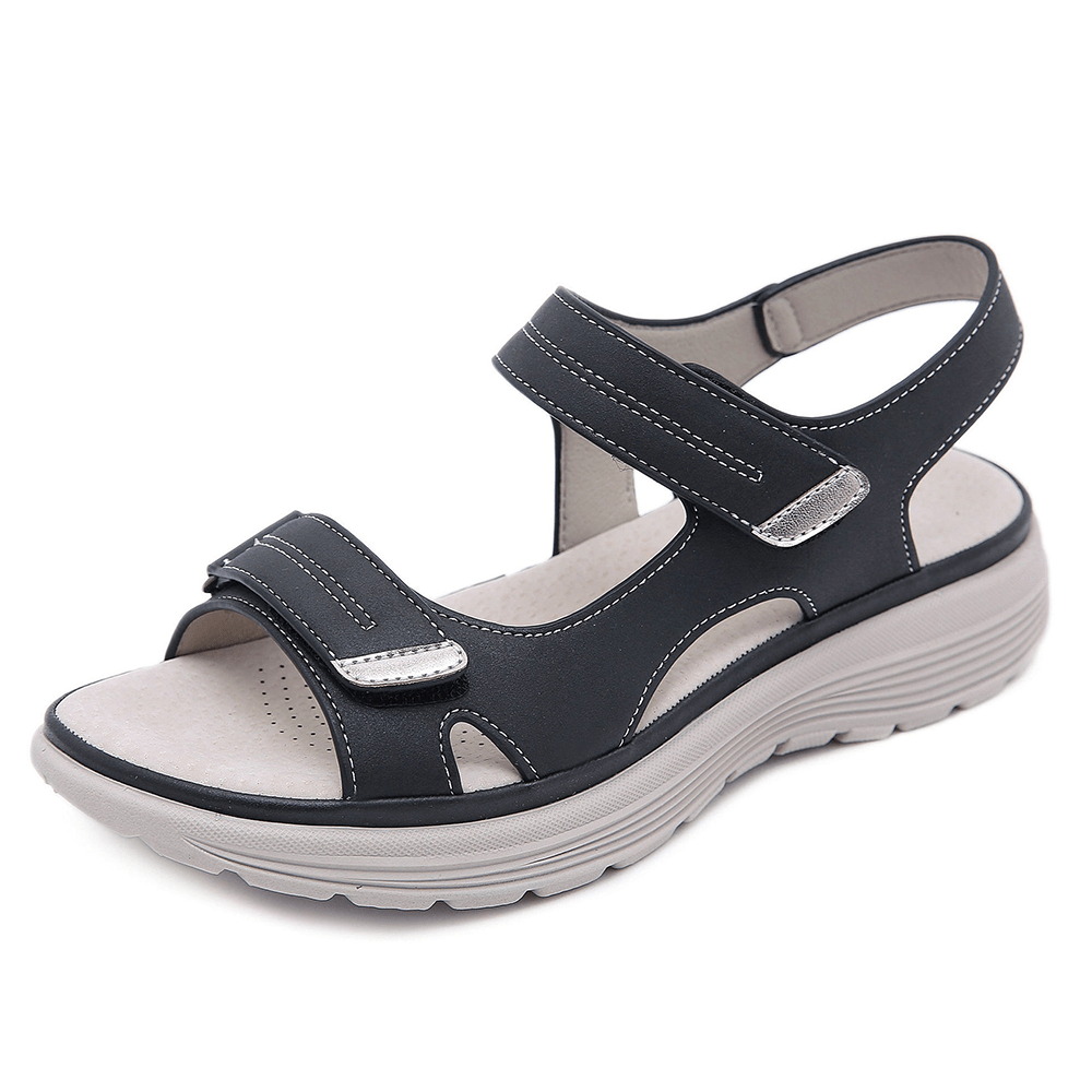 Salina – Sandales orthopédiques en cuir à bout large